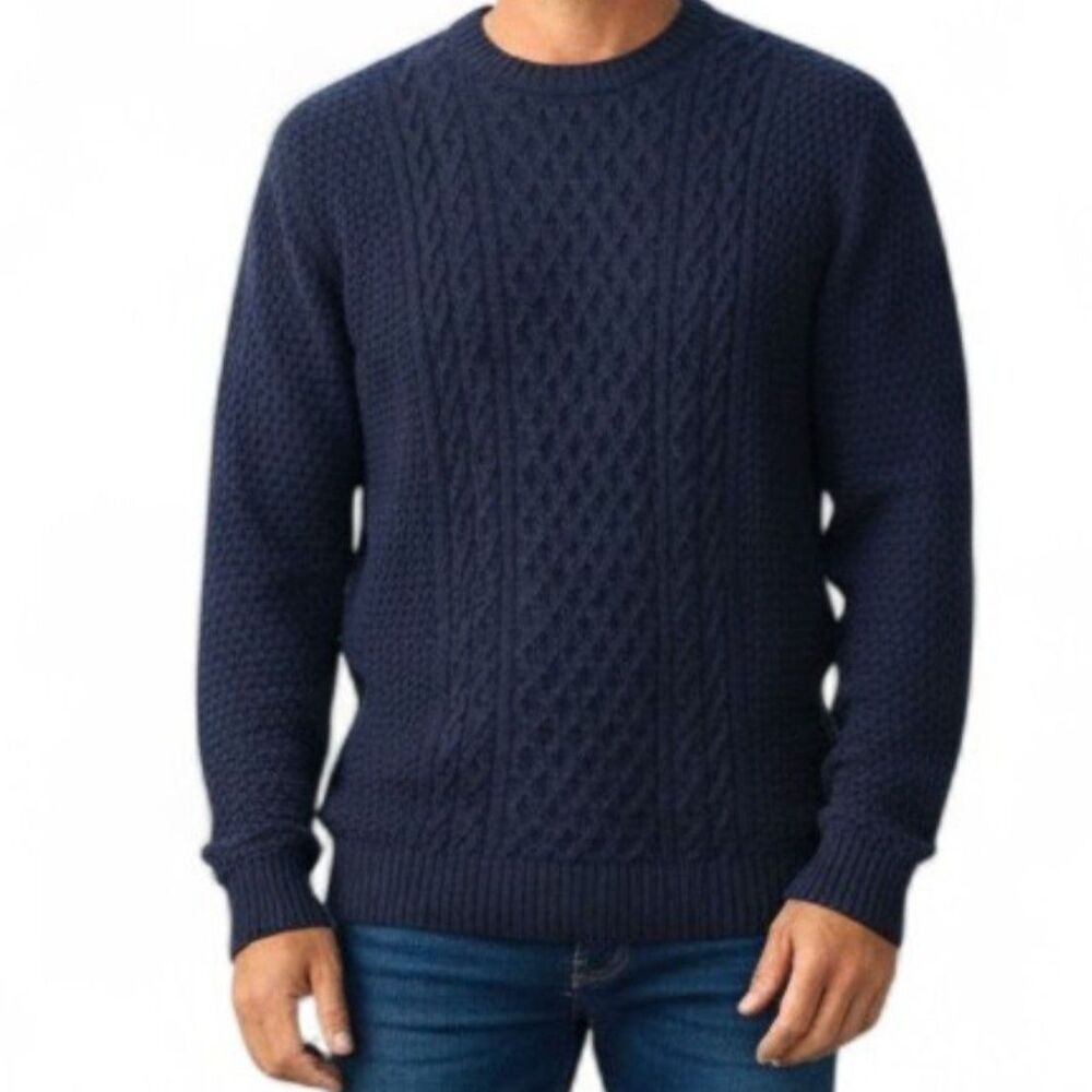 PIOMBO Men's Black Crewneck Sweater, NWT! MSRP: $64.95 Size XXL
